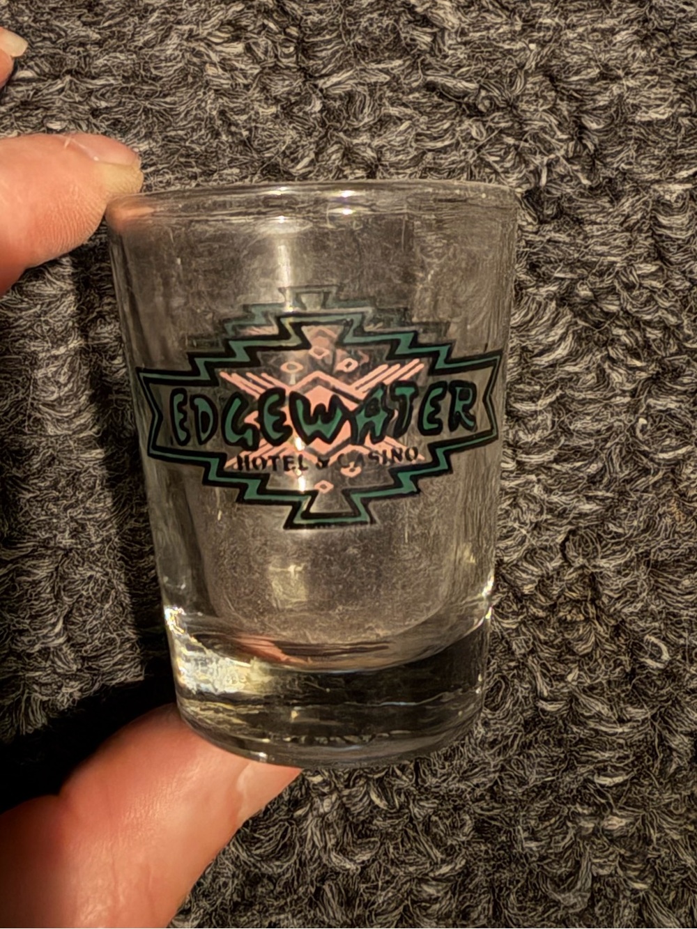 Edgewater hotel and casino Las Vegas shot glass